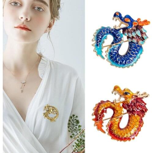 EASYA Animal Brooch Cartoon Pearl Dragon Dress Accessories High Quality Brooch Wedding Jewelry Accessories