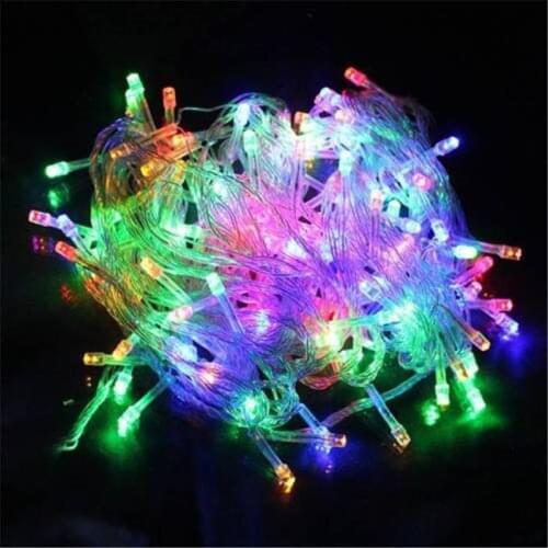 FGHGF 10M 100 Led String Garland Christmas Tree Fairy Light Chain Waterproof Home Garden Party Outdoor Holiday Decoration