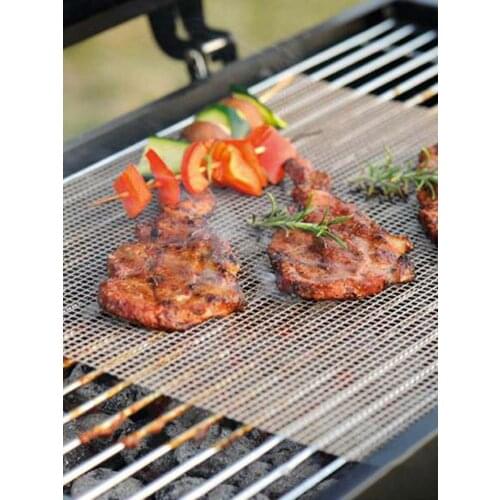 Reusable Non-Stick BBQ Grill Mat Pad Baking Sheet Portable Outdoor Picnic Cooking Barbecue Oven Tool Bbq Accessories Gril Mat