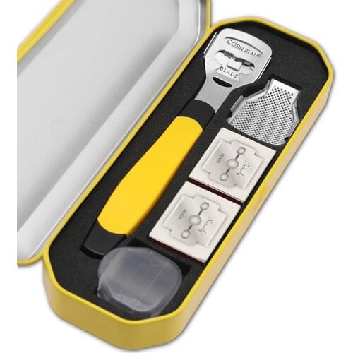 5Pcs Feet Shaver Set Planing Foot Skin Shaving Tools Heel Feet Skin Shaver Corn Cuticle Cutter Remover Rasp Pedicure Razor