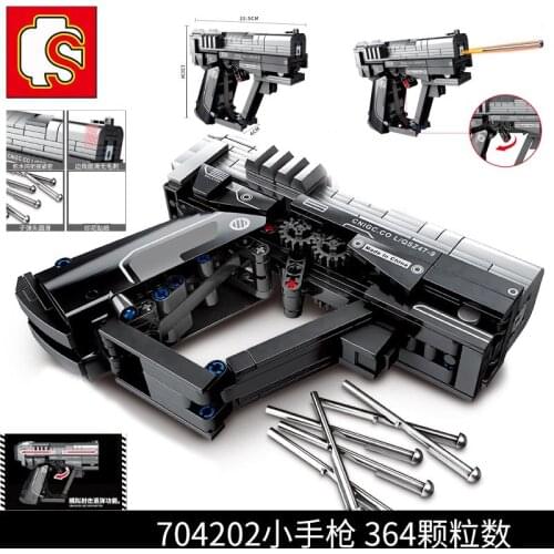 Sembo Building Blocks Sets DIY kids toys Wandering Earth Small Pistol Signal Gun Educational Model boys Creative birthday gift