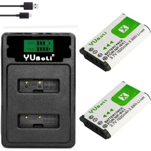 NP-BX1 NP BX1 Battery + LCD USB Charger with Type C for Sony DSC RX1 RX100 M3 M2 RX1R WX300 HX300 HX400 HX50 HX60