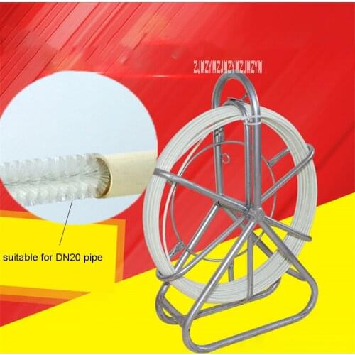 Fish Tape Puller Feed Pipe Puller Cleaner Running Rod Duct Fiberglass FRP Wire Reel Perforator For Farm Chicken Duck