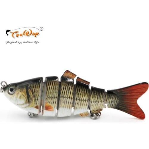 Fishing Wobblers Lifelike Fishing Lure 6 Segment Swimbait Crankbait Hard Bait Slow 10cm 18g Isca Artificial Lures Fishing Tackle