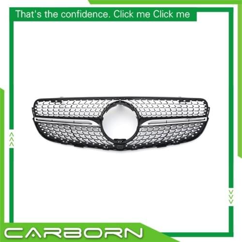 For-Mercedes-Benz CLC-class X253 2015-2019 GT Style ABS Replacement Front Bumper Racing Grille with Camero Hole