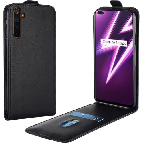 Flip Up and Down Leather Case for Realme 6 Pro RMX2061 RMX2063 CPH2207 Vertical Cover for Realme 6Pro Case Phone Bag