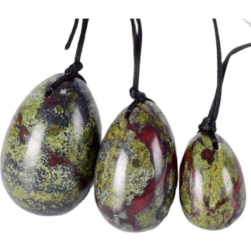 Jade Yoni Egg Natural Mineral Quartz Dragon Blooded Stone Egg Healing Massage Ball Kegel Exercise Pelvic Floor Muscle For Women