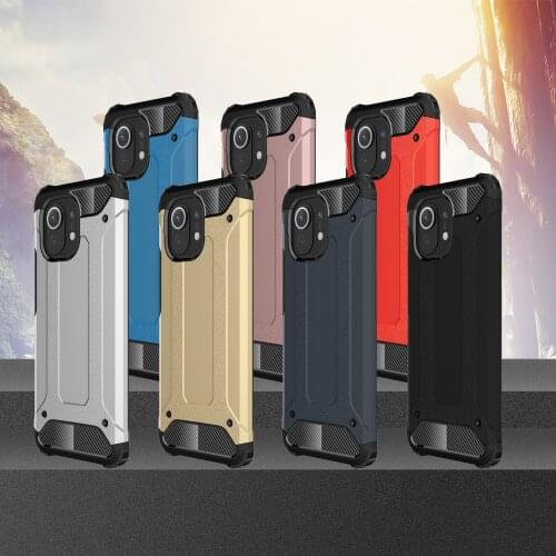 Mi 11 Tempered Glass + Shockproof Case For Xiaomi Mi 11 10 Ultra Double Layer Full Protector Cover+Soft Camera Lens Film