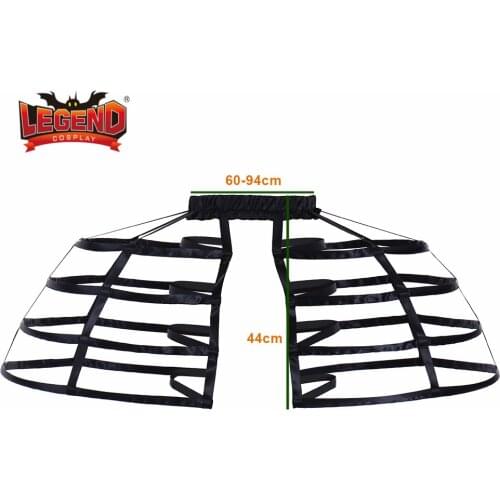 Victorian Rococo Dress Petticoat Crinoline Underskirt Ladies black Cage Frame Pannier 18th century stage pannier