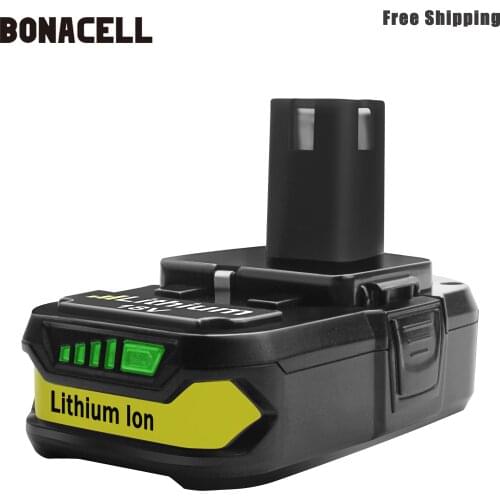 2500mAh Rechargeable Battery Pack Replacement Li-ion Battery for Ryobi P104 P105 P103 P107 P731 P740 P741 P780 P813 L50