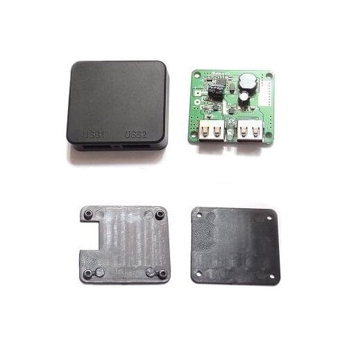 ALLMEJORES 5pcs Solar panel Battery DIY Voltage Regulator 5V 6V Mobile charger power Dual USB Junction box