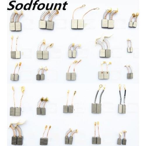 6pcs Automobile glass lifter angle grinder motor cutting machine hand electric drill power tool replacement carbon brush