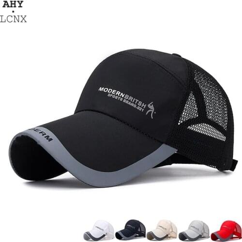 New Summer Women Lightweight And Breathable Caps Monochrome Letter Printing UV Protection Man Big Brim Baseball Cap