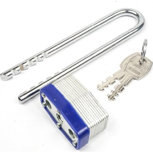 Safety Padlock Thousand Layer Lock Straight Open Lock Cabinet Door Lock Warehouse Lock Wardrobe Lock Stainless Steel Padlock