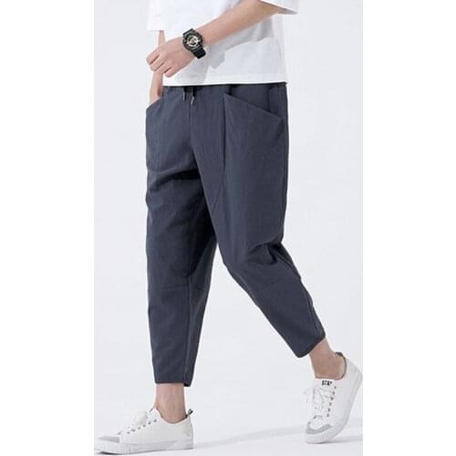 Legible Brand Casual Harem Pants Men Jogger Pants Men Loose Trousers Male Chinese Traditional Harajuku 2021 Summer Clothe