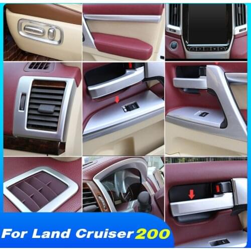 Hivotd Interior Trim Car Styling Full Set Modification Auto Accessories Decoration For Toyota Land Cruiser 200 2018 2019 2020