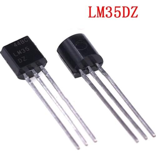 1pcs/lot Integrated Circuit LM35DZ TO-92 LM35 Precision Centigrade Temperature Sensor For IC Low Impedance