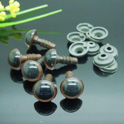 12mm Brown Safety Eyes/Plastic Doll eyes Handmade Accessories For Bear Doll Animal Puppet Making - 100pcs/lot