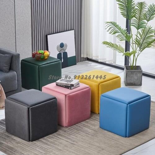 Rubiks cube stool net red small stool household living room five in one pulley low stool Nordic small family dining table stora
