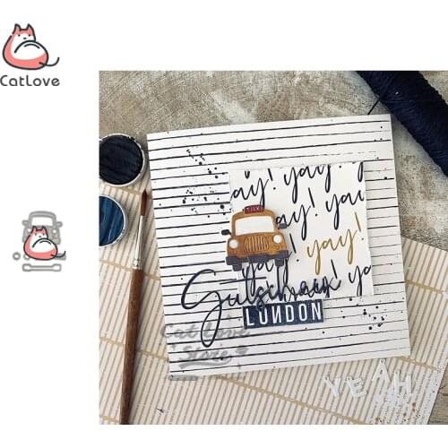 Taxi Car Automobile Metal Cutting Dies Scrapbooking Stencil Die Cuts Card Making Decorative Craft Embossing New Dies For 2020