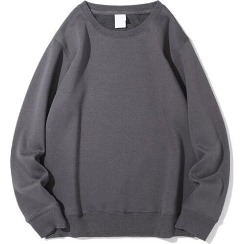 Spring Autumn Male Long Sleeve T-Shirts Coat Men High Quality 350g Cotton Pullovers shirt Sweatshirt Tops Clothing Wholesale