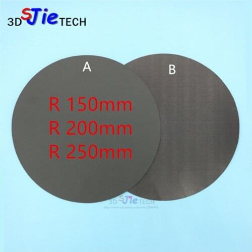 New Magnetic Print Bed Tape Round Print Sticker 150mm/200mm/250mm Build Plate Tape FlexPlate DIY Kossel/Delta 3D Printer parts