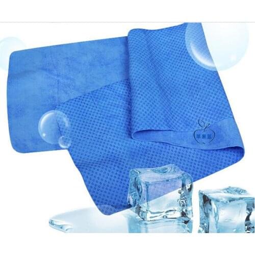 Wholesale 50pcs 80*17CM Deer Skin ICE COOL TOWEL SPORTS COOLING TOWEL Car cleaning pad