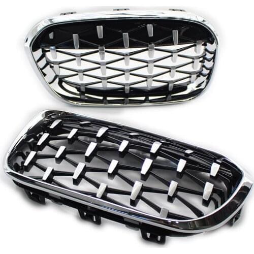 For BMW F20 F21 LCI 2015-2017 Front Grille Chrome Diamond Meteor Latest Style Grill