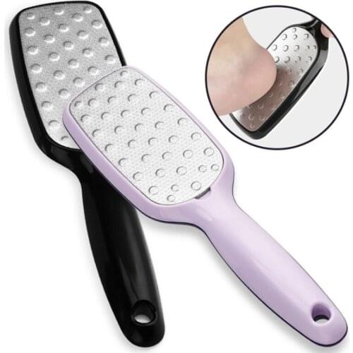 Durable Stainless Steel Foot Rasp File Hard Dead Skin Callus Remover Pedicure File Grinding Feet Skin Care Nail Art Tools