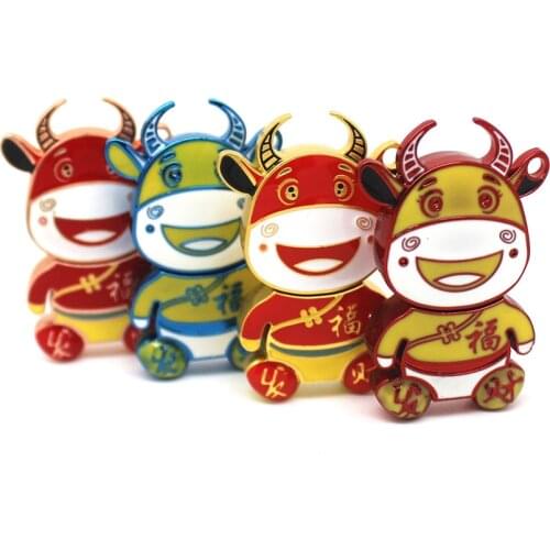 Cartoon Cow Pendrive USB Flash Drives 4GB 8GB 16GB 32GB 64GB 128GB Cute Animal Cattle Memoria Stick Mini Pen Drive U Disk Cle