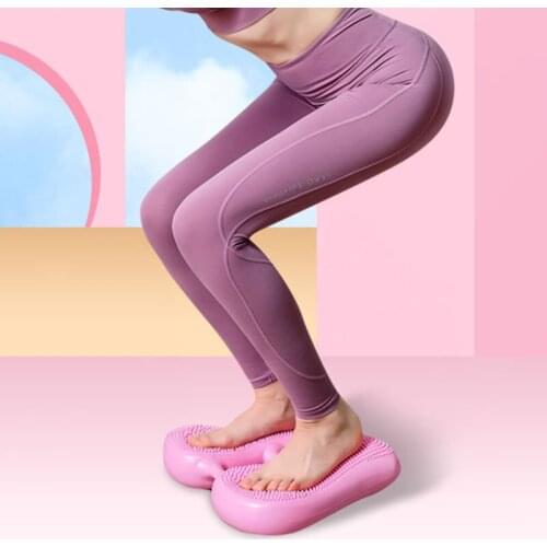 Yoga Balanced Inflatable Foot Pedal Soothing Muscle Massage Abdomen Waist Exercise Pad Gym Fitness Equipment