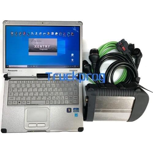 SD Connect C4 Multiplexer MB Star SD C4 truck & car 12V/24v Diagnostic Tool+Toughbook CF C2 Laptop DAS XENTRY WIS EPC Vediamo