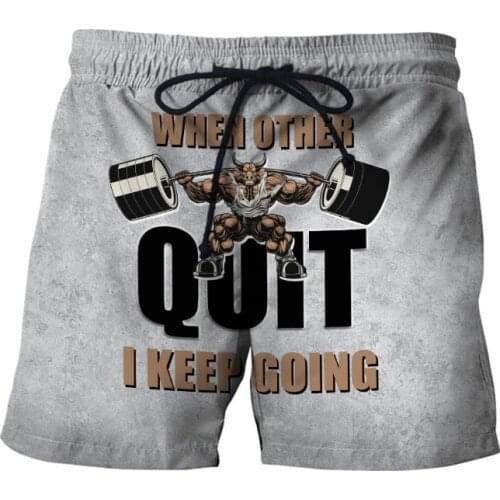 CLOOCL Bull Love Fitness Shorts 3D Print Mens Clothing Cartoon Animal Sports Pants Harajuku Fashion Beach Shorts Board Pants