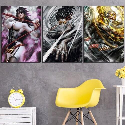 My Hero Universidad Painting Wall Art 5d Diamond Handmade Full Round Drill Embroidery Anime Cross Stitch Picture Mosaic Gifts