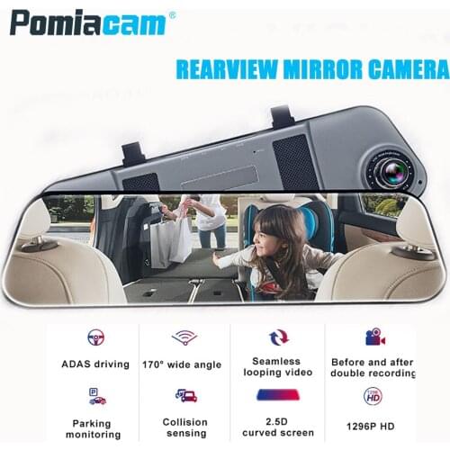 E5 Rearview Mirror Car DVR Stream Rear View Mirror dash Camera 5inch IPS Touch Screen Full HD 1080P Car Recorder dash camera