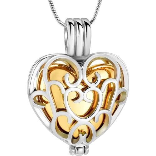 Inside Mini Heart Urn Jewelry Stainless Steel Cremation Locket Necklace For Ashes Of Loved Ones Keepsake Pendant Human Pet
