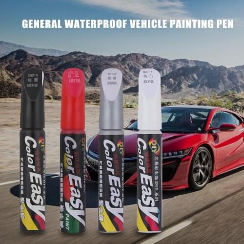 Waterproof Car Touch Up Pen Set Car Paint Surface Repair Scratch Repair Paint White Gray Black Red Mixed Color Paint Pen