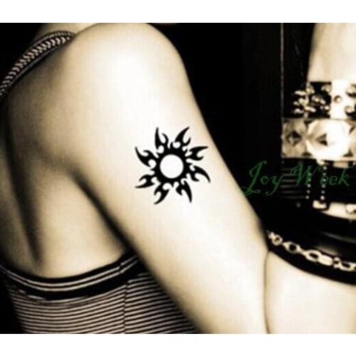 Waterproof Temporary Tattoo Sticker sun totem tattoo for men girl small size tatto stickers flash tatoo fake tattoos tatouage