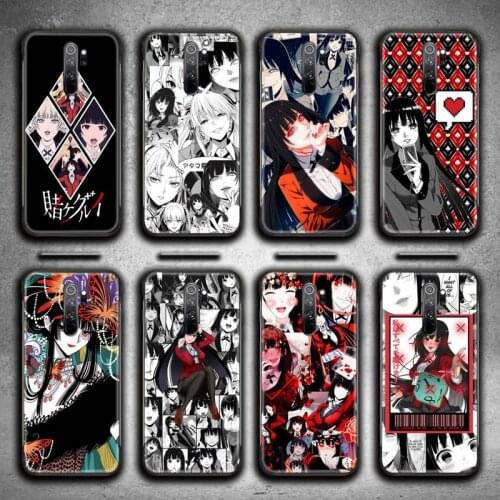 Japanese Anime Kakegurui Jabami Yumeko Phone Case for Redmi 9A 8A 7 6 6A Note 9 8 8T Pro Max Redmi 9 K20 K30 Pro