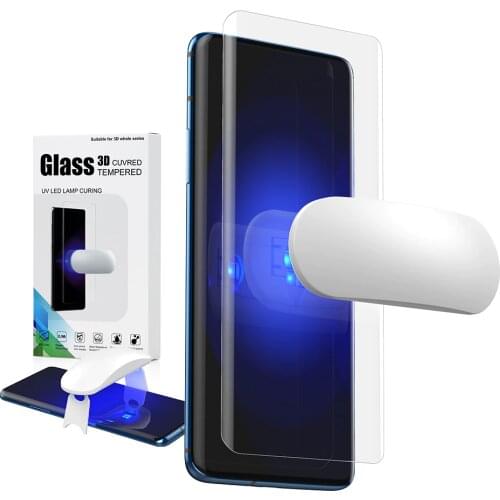 Screen Protector Tempered Glass For Oneplus 7 Pro with fingerprint unlock UV Glass film full cover for Oneplus 7T Pro