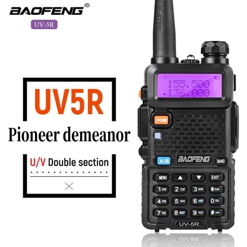Baofeng UV-5R Walkie Talkie Two Way Radios 128CH Dual Band VHF UHF Portable Ham Transceiver 10KM Station UV 5R hunting CB Radio