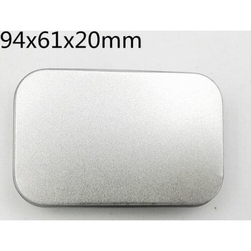 200pcs Tin Box Empty Silver Metal Storage Box Case Organizer For Money Coin Candy Keys U disk headphones gift box