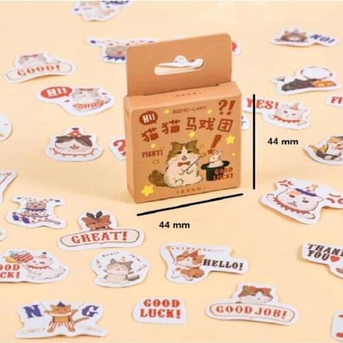 24Box Cute Mini Paper Sticker Adhesive Kids Gift Diary Album Scrapbooking Decoration Sticker Kawaii Stationery Wholesale