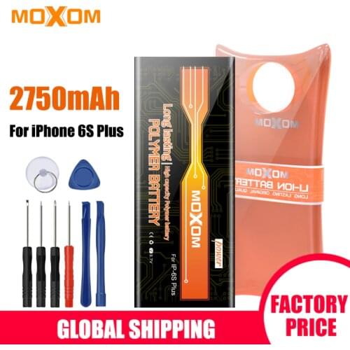 MOXOM Battery For iPhone 6s Plus 2750mAh High Capacity 6s Plus Battery Replacement Mobile Phone Battery Lithium Polymer Batterie