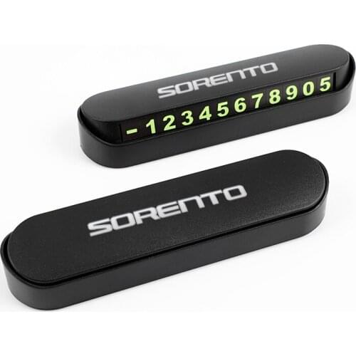 Car Temporary Parking Card Phone Number Card Universal Hidden Auto Mobile Temporary Stop Sign Interior for KIA Sorento