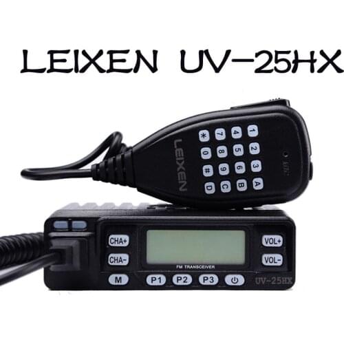 Leixen UV-25HX Mini Car Transceiver radio VHF UHF 25W 199CH Scramble Ham Radio walki talki Radio QYT KT-8900R for Cars Truck
