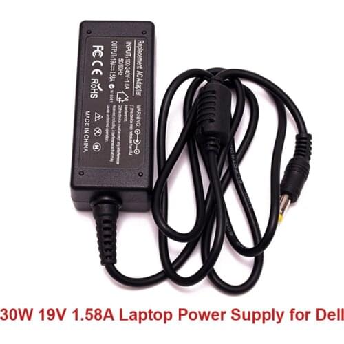 19V 1.58A Laptop Power Supply AC Adapter Notebook Power Charger for Dell Vostro A90 Mini Netbook 9 10 12 910 121 30W
