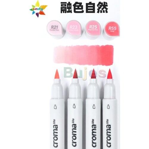 Croma Clothing design series 36/48/60 Double headed Soft head Alcohol oil marker set Hand drawing Painting marker art supplies