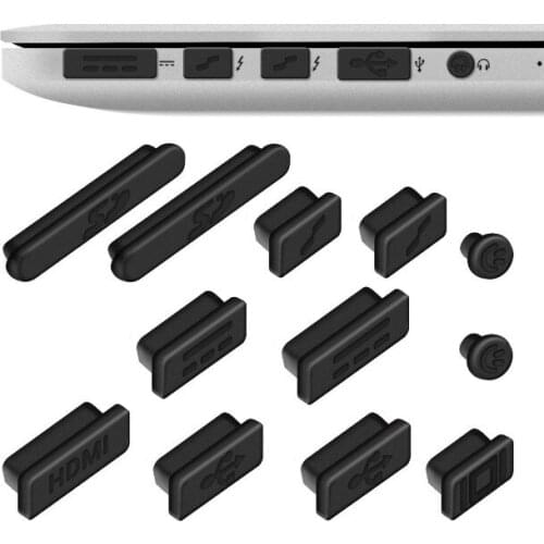 For Apple MacBook Pro Retina 13" 15"/ Air 11" 13" (from mid 2011 to mid 2016) Dust plug Protector Anti-dust Protection Set