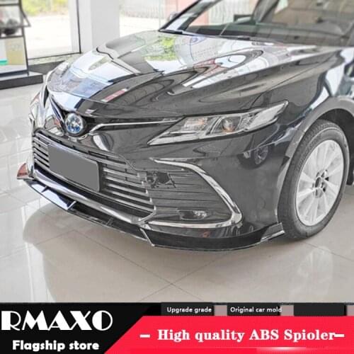 For Camry front shovel Body kit spoiler 2021-2022 Toyota Camry PT ABS Rear lip spoiler front Bumper Diffuser Bumpers Protector